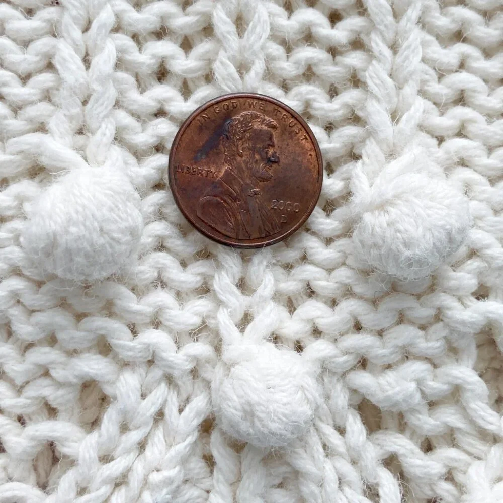Vintage Bobbled Cotton Sweater by Design Zone Two 1989 - Picture 11 of 11